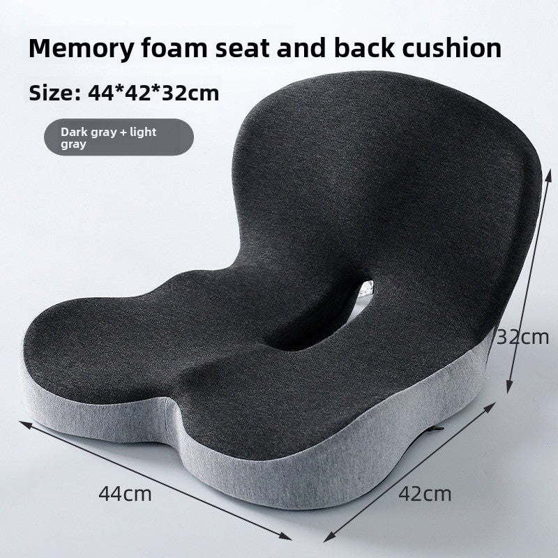 Ergonomic Memory Foam Seat Cushion with Back Support