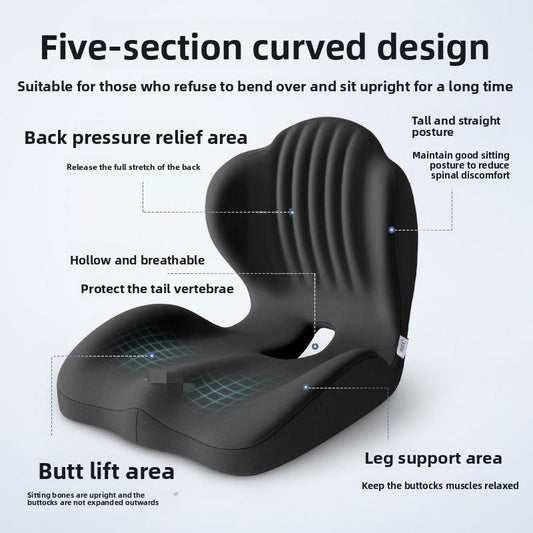Ergonomic Memory Foam Seat Cushion with Back Support