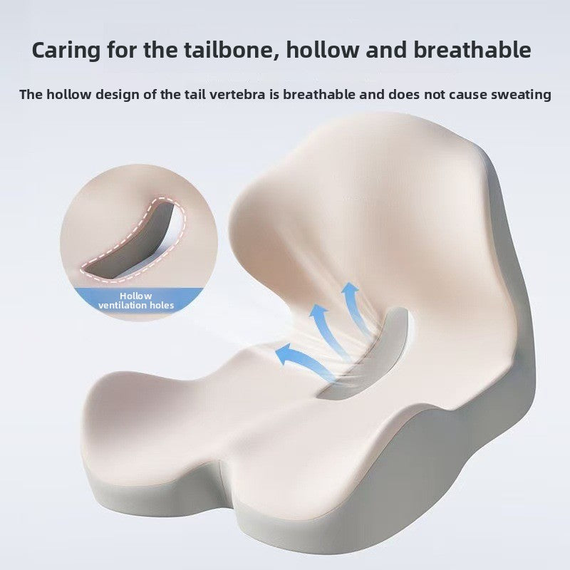 Ergonomic Memory Foam Seat Cushion with Back Support